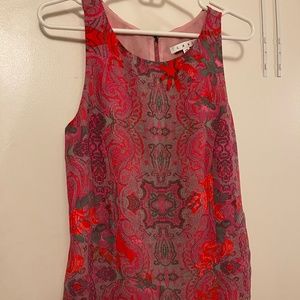 CAbi Patterned Sleeveless Blouse Top XS